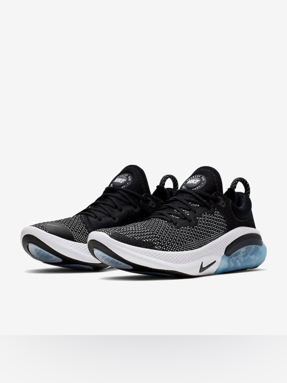 Nike Joyride Run Flyknit running shoes Mens 8.5 Black White